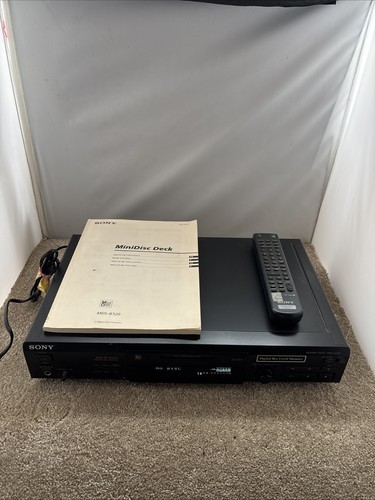 Sony mds je520 - minidisc, deck