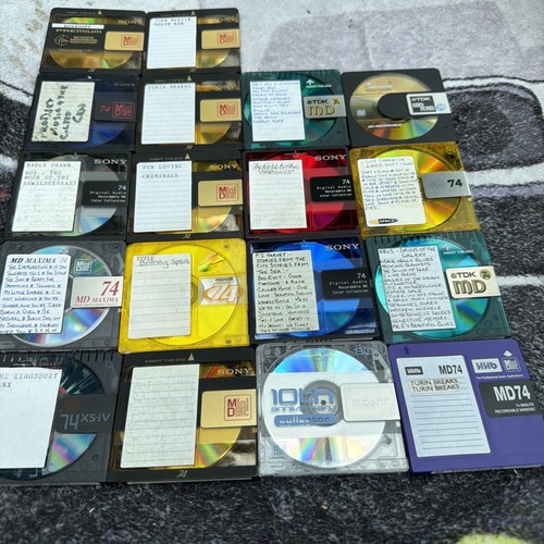 18x minidisc bundle sony tdk - minidisc,